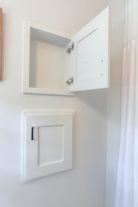 Built-in medicine cabinets